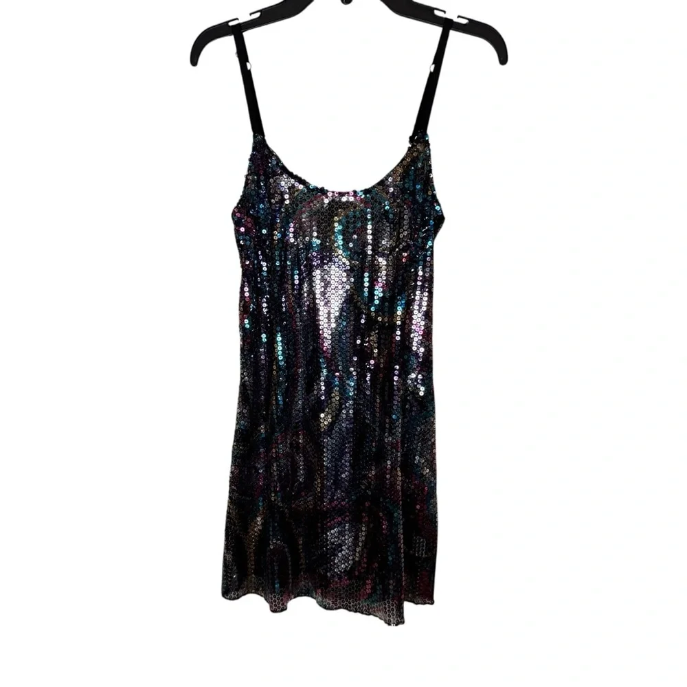 Intimately Free People FP Multi Color Sequin Party Mini Dress sz XS - Picture 6 of 12